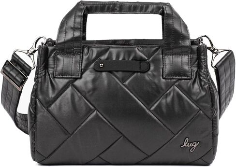 Lug Jitterbug Crossbody Bag, Metallic Black 2 - Stylish & Organized Small Purse with Charm Bar in Saudi Arabia