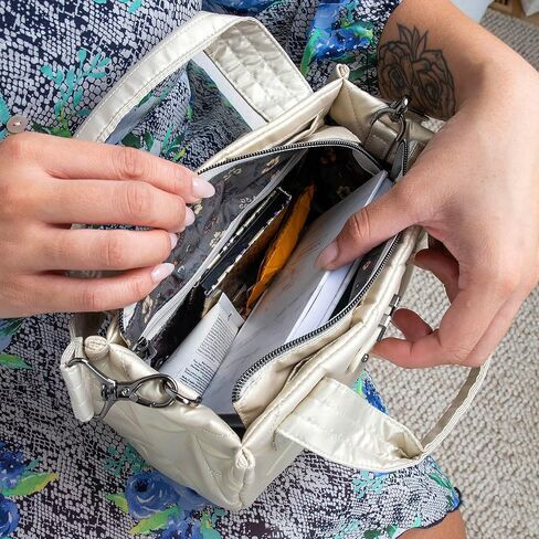 Lug Jitterbug Crossbody Bag, Metallic Black 2 - Stylish & Organized Small Purse with Charm Bar in Saudi Arabia