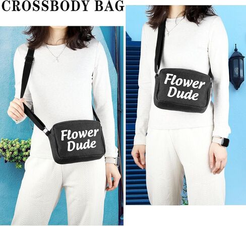 GJTIM Best Man Proposal Gift Bachelor Party Favor Gift Flower Dude Crossbody Bag For Groomsman in Kuwait