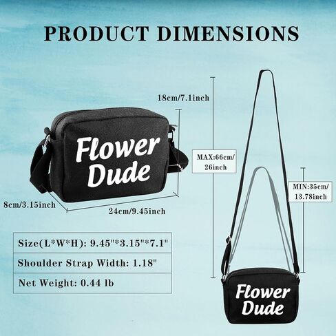 GJTIM Best Man Proposal Gift Bachelor Party Favor Gift Flower Dude Crossbody Bag For Groomsman in Kuwait