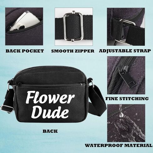 GJTIM Best Man Proposal Gift Bachelor Party Favor Gift Flower Dude Crossbody Bag For Groomsman in Kuwait
