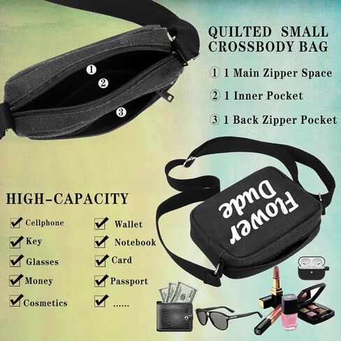 GJTIM Best Man Proposal Gift Bachelor Party Favor Gift Flower Dude Crossbody Bag For Groomsman in Kuwait