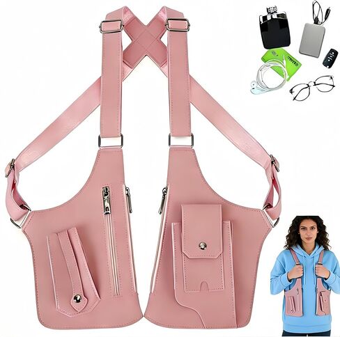 Double Shoulder Armpit Bag,Underarm Shoulder Satchel for Men,Concealed Carry Purses Holster for Man Left Handed,Tactical Shoulder Wallet for Travel Outdoor Cycling in Saudi Arabia