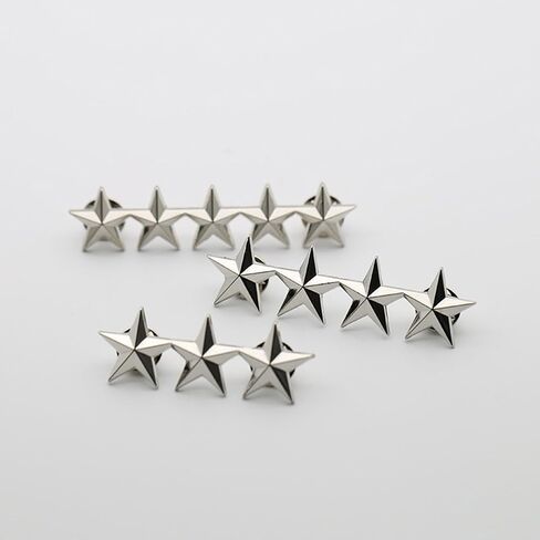 Metal Five-Pointed Star Badge Lapel Pins Brooch Collar Shoulder Pins for Women Men Jewelry Costume Decorations Alloy GD5-5# in Saudi Arabia