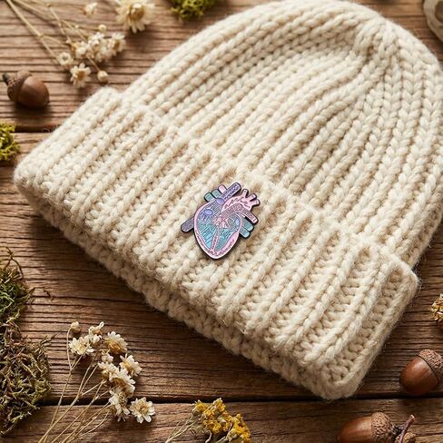 Funny Anatomical Heart Pin - Medical Science Enamel Pins Brooch for Backpacks, Jackets, Hats. Cardiologist Brooches Gifts for Med Students, Nurses and Doctors. in Saudi Arabia