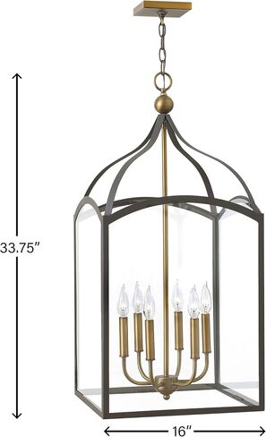 Hinkley Clarendon Traditional Six Light Foyer, Bronze in Saudi Arabia