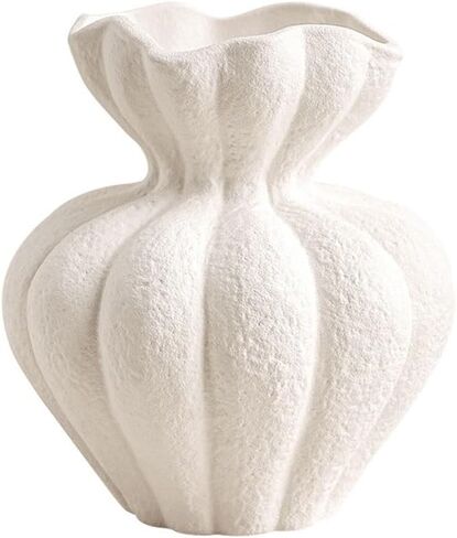Flower Vase Vase Ornaments Living Room Desktop Home Restaurant Retro Ceramic Dried Flower Vase Vases for Centerpieces(A) in Saudi Arabia