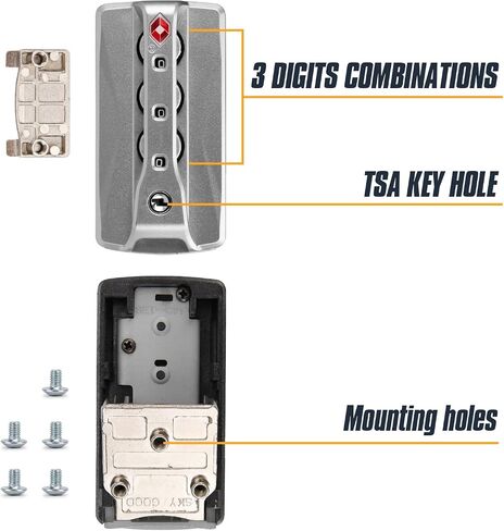 2-Pack TSA Locks for Luggage, Luggage Locks TSA Approved, Small Travel Combination Lock for Luggage Bag Backpack Baggage Suitcase, Silver JS620 in Saudi Arabia