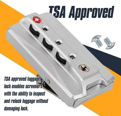 2-Pack TSA Locks for Luggage, Luggage Locks TSA Approved, Small Travel Combination Lock for Luggage Bag Backpack Baggage Suitcase, Silver JS620 in Saudi Arabia