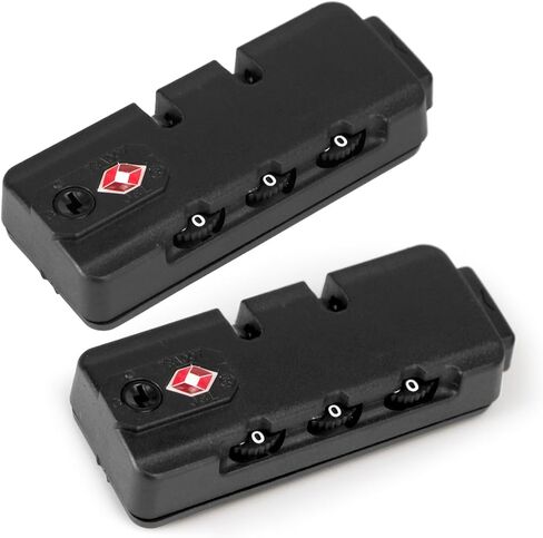 2-Pack TSA Locks for Luggage, Luggage Locks TSA Approved, Small Travel Combination Lock for Luggage Bag Backpack Baggage Suitcase, Silver JS620 in Saudi Arabia