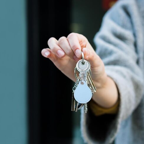 8 Pack Leather Key Fob Holder PU Leather Keychain Key Holder Proximity ID Card Keychain Protector Case Cover for Keychains General Keys Fob for ID Cards Keys in Saudi Arabia
