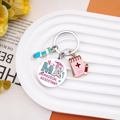 Medical Assistant Accessories Keychain Medical Assistant Week Gifts for Women MA Keychain Nurse Appreciation Gifts for Nurses Nursing Student Cute Stuff Nurse Practitioner MA Week Gift Ideas in Kuwait