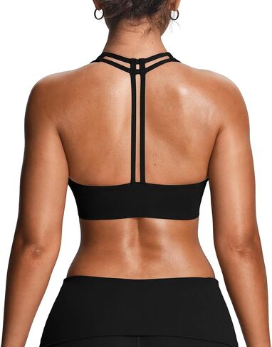 حمالات صدر رياضية للسيدات من Aoxjox للتدريب على اللياقة البدنية وصالة الألعاب الرياضية Athlenza T-Back Bra Lumastretch™ Yoga Crop Tank in Kuwait