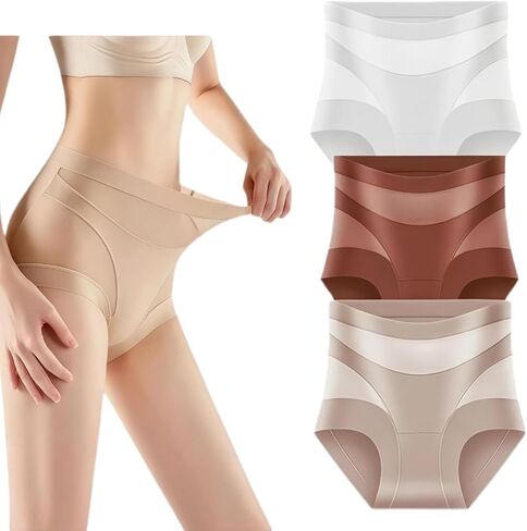 Seamless Shaping Underwear for Women, Effective Underwear for Women, High-Waist Tummy Control Seamless Shaping Panties in Kuwait