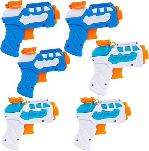 8 Pack Water Pistol for Kid, Small Mini Water Squirt Gun for Summer Pool Garden Beach, Birthday Party Favors Fillers for Boy Girl Outdoor, Training Toy for Dog Cat (Red/Blue/Light Blue/Green) in Kuwait