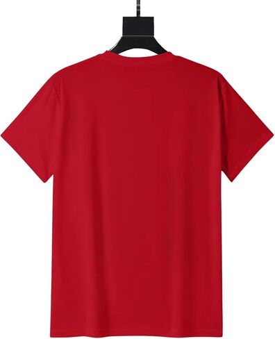 Women's Sparkle Butterfly Graphic T-Shirt, Short Sleeve, Crew Neck, Red, Casual Style in Kuwait