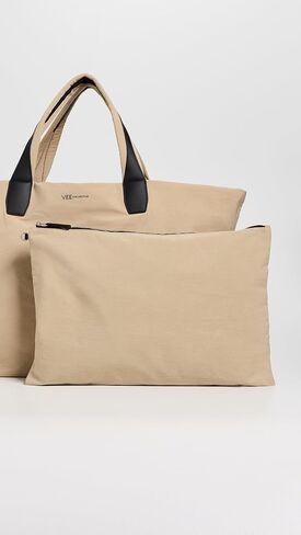 Vee Collective Women's Essence Weekender Beige Trench Tote in Saudi Arabia