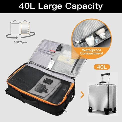 BOPai Expandable Travel Backpack for Men Carry On Laptop Backpack With Wet Dry Separation Pocket in Saudi Arabia