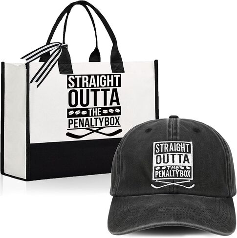 TheClover Penalty Box Hockey Fan Set – Canvas Tote Bag & Washed Cotton Cap in Saudi Arabia