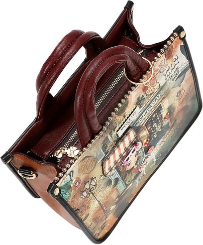 Nicole Lee VIRTUAL FRIEND SMALL TOTE BAG, Front interior slip pocket,Includes adjustable, detachable logo shoulder strap (VIRTUAL FRIEND) in Saudi Arabia