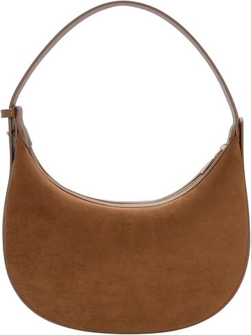 Suede Crossbody Bag for Women Crescent Shoulder Bag Vintage Hobo Handbag Purses Trendy Tote Handbags with Adjustable Strap | Suede Shoulder Bag in Saudi Arabia