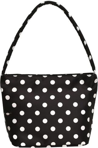 Polka Dot Tote Bag for Women Small Shoulder Handbag Mini Summer Beach Purse with Top Handle in Saudi Arabia