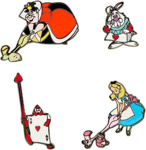 Loungefly Alice in Wonderland Croquet 4 Piece Pin Set in Kuwait