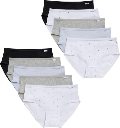 Calvin Klein Girls' Little Girls Cotton Jersey Briefs 10-pack in Saudi Arabia