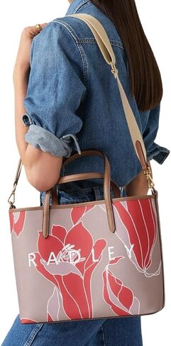 RADLEY London Southwell Gardens Medium Open Top Tote Bag (Beige) in Kuwait
