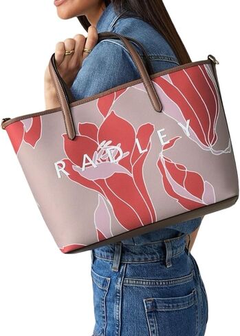 RADLEY London Southwell Gardens Medium Open Top Tote Bag (Beige) in Kuwait
