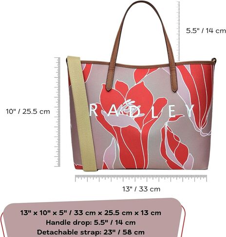 RADLEY London Southwell Gardens Medium Open Top Tote Bag (Beige) in Kuwait