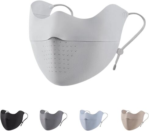 Sunblock Face Mask for Women Yarn-level UV protection UPF50+ Face Cover Canthus Protective Washable Reuseable in Saudi Arabia