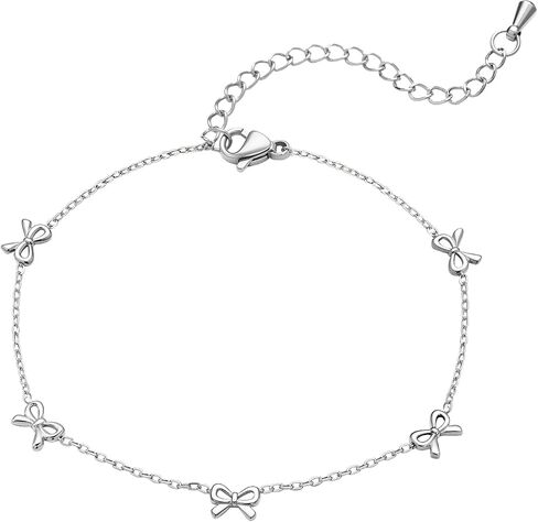Dainty Bow Bracelet for Women | 14K Gold Plated Hypoallergenic Stainless Steel | Adjustable Waterproof Ribbon-Inspired Design | Non-Tarnish Jewelry Gift in Saudi Arabia