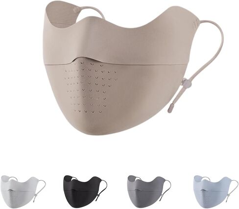 Sunblock Face Mask for Women Yarn-level UV protection UPF50+ Face Cover Canthus Protective Washable Reuseable in Saudi Arabia