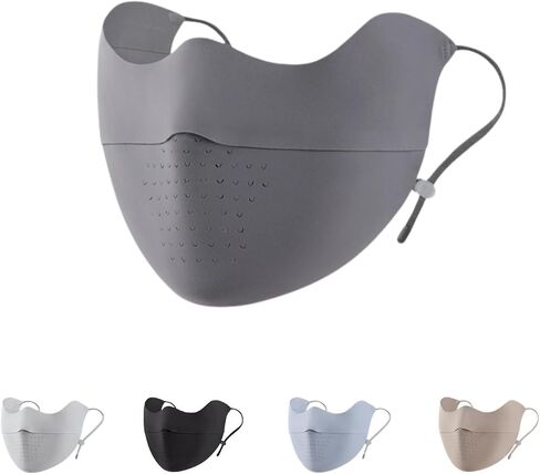 Sunblock Face Mask for Women Yarn-level UV protection UPF50+ Face Cover Canthus Protective Washable Reuseable in Saudi Arabia