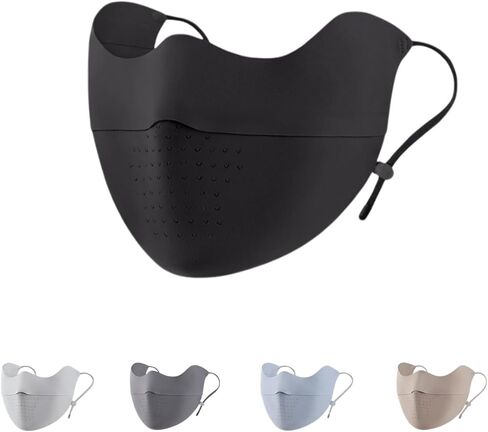 Sunblock Face Mask for Women Yarn-level UV protection UPF50+ Face Cover Canthus Protective Washable Reuseable in Saudi Arabia