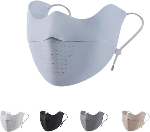 Sunblock Face Mask for Women Yarn-level UV protection UPF50+ Face Cover Canthus Protective Washable Reuseable in Saudi Arabia