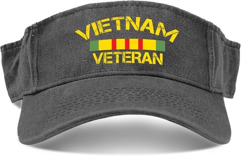 Vietnam Veteran Funny Caps Visor Hat for Adult Sun Visor Flodable Running Hat in Kuwait
