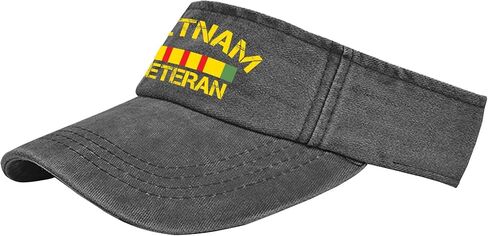 Vietnam Veteran Funny Caps Visor Hat for Adult Sun Visor Flodable Running Hat in Kuwait