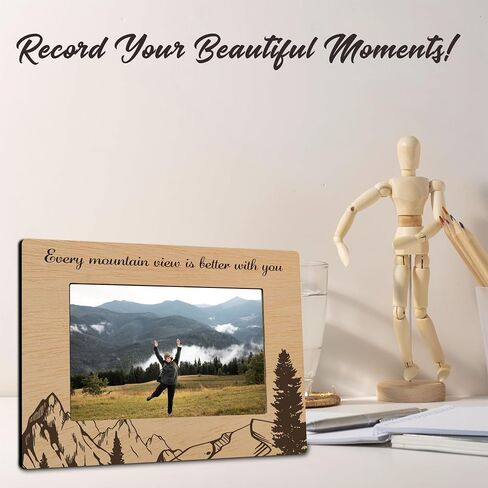 4" x 6" Picture Frame - Every Mountain View Is Better With You - 1 photo frame with self-stand support- Table Top Display, Gift For Friends, Home & Office Decorating & Supplies(Vertical) - B10 in Saudi Arabia