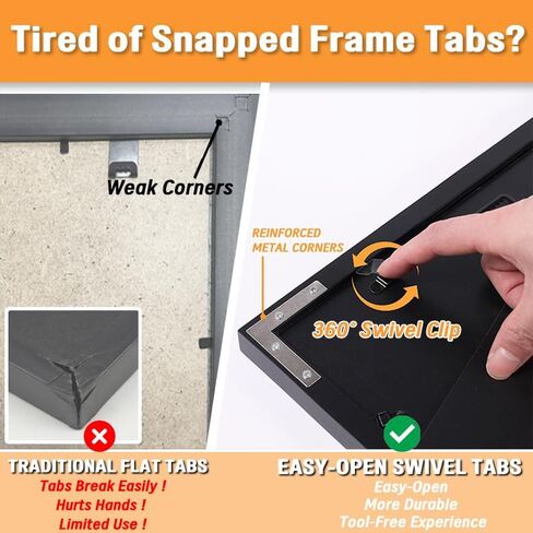 12x6 License Plate Display Frame, Black Solid Wood Frame with Easy-Open Swivel Tabs,Licence Plate Holder with Tabletop & Wall Mount for Collector Gift in Saudi Arabia