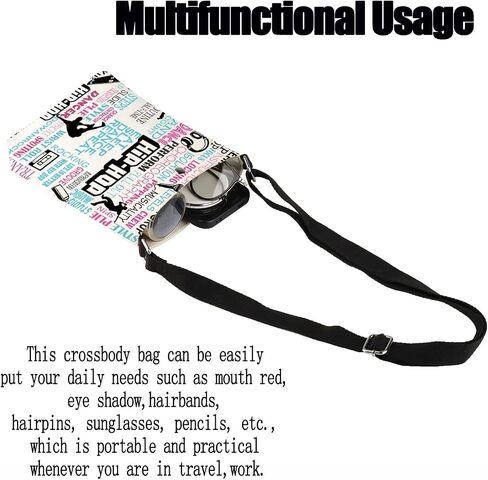 FEELMEM Hip Hop Dancer Gifts Hip Hop Dance Crossbody Bag Hip Hop Dancing Themed Crossbody Purse Hip Hop Competition Gifts in Kuwait