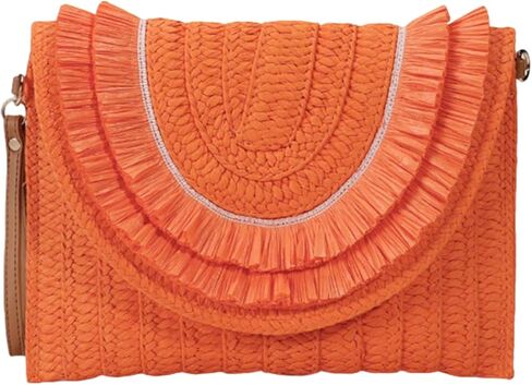 CORIOS Straw Crossbody Bag for Women Handwoven Rattan Purse Bohemian Tote Bag Summer Beach Bag Envelope Clutch Handbag in Kuwait