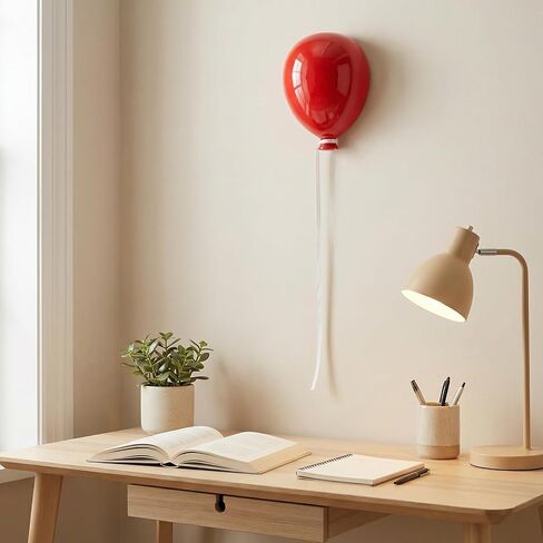 4 Inch Balloon Wall Art Colorful Ceramic Balloon Wall Hanging Sculpture for Living Room Bedroom Office Decor Gifts in Saudi Arabia