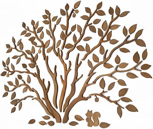 WOODTELLSTORY Large Handmade Solid Wood Oak Tree Wall Art, Tree of Life Wall Decor for Living Room, Bedroom, Office, Yoga Room and Reading Nook, Natural Rustic Wooden Wall Sculpture, 79 x 59 Inch in Saudi Arabia