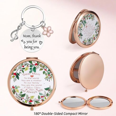 Mother's Day Gift from Daughter Son, 2 pcs Mom Keychain Mother Keyring Mom Birthday Christmas Valentine's Day Gifts in Kuwait