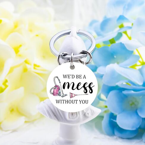 Janitor Key Ring Gifts for Housekeepers Cleaning Keychain Housekeeper Appreciation Gift for School Custodian Women Employee Cleaning Lady Custodian Appreciation Gifts Housekeeping Week Gift in Saudi Arabia