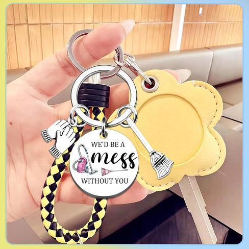 Janitor Key Ring Gifts for Housekeepers Cleaning Keychain Housekeeper Appreciation Gift for School Custodian Women Employee Cleaning Lady Custodian Appreciation Gifts Housekeeping Week Gift in Saudi Arabia
