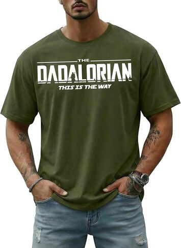 Dad Shirts for Men Funny Daddy Papa Regular Fit Summer Short Sleeve Tshirts in Kuwait