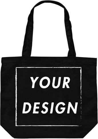 Custom Tote Bags Design Your Own Photo Logo Text Gifts Shopping Canvas Bag in Saudi Arabia
